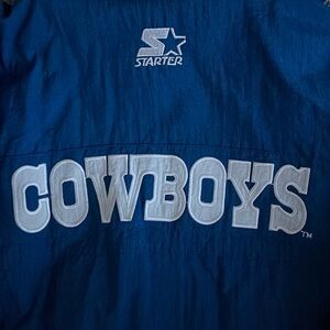 Vintage Dallas Cowboys Hooded Starter Pro Line NFL Jacket / size XL